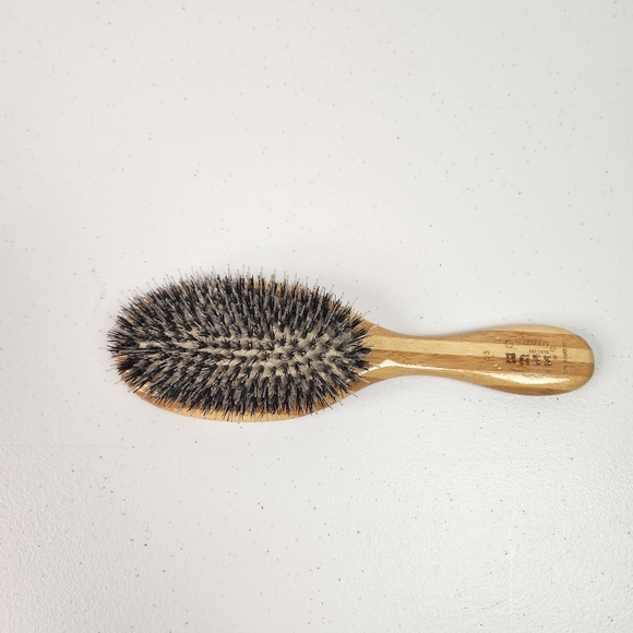 Bass Oval Boar Bristle Brush #53 Bamboo Wood - Picture 1 of 5